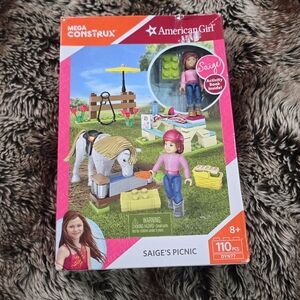 NEW IN BOX American Girl Saige’s Picnic Mega Construx Building Blocks Set